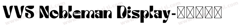 VVS Nobleman Display字体转换